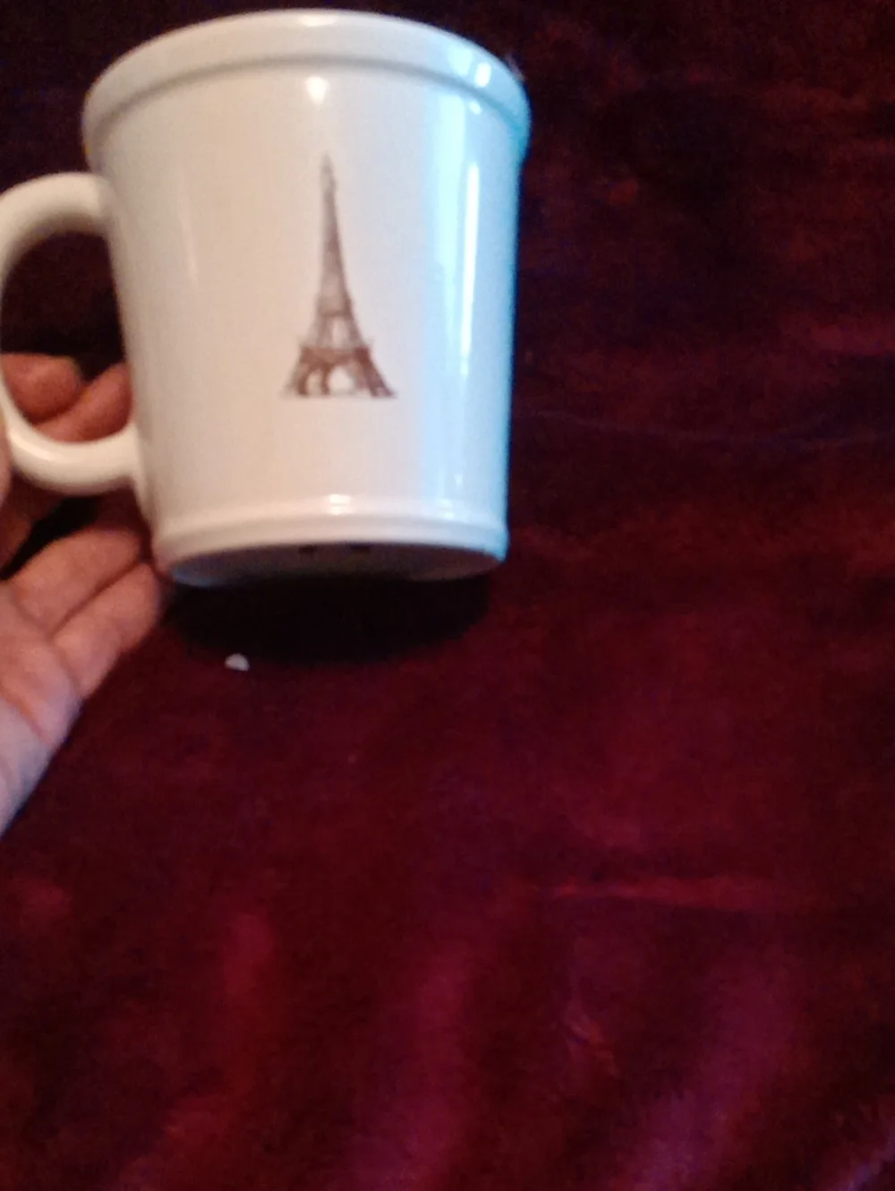 White Eiffel Tower Ceramic Mug - Classic Home Dining